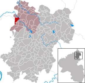 Poziția Wahlrod pe harta districtului Westerwaldkreis