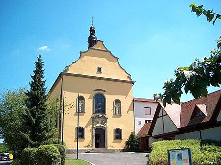 Wallfahrtskirche und Pforte des Kloster Schwarzenberg