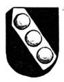 Wappen derer von Bonsloe bei Fahne[12]