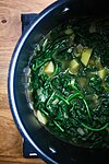 Watercress and spinach soup