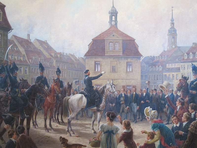 Herzog Friedrich Wilhelm von Braunschweig-Oels oder der schwarze Herzog 800px-Werdau_1809