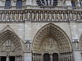 Detail of theCathédrale Notre-Dame de Paris