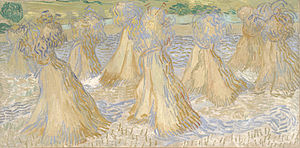 Vincent van Gogh, Sheaves of Wheat, 1890, Dallas Museum of Art Wheatfield - Van Gogh.jpg