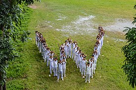 Education program to encourage students to read Wikipedia, Chittagong.