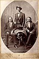 From left: Wild Bill Hickok, Texas Jack Omhundro, and Buffalo Bill Cody