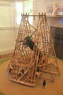 A scale model of the telescope at the Herschel Museum of Astronomy in Bath.