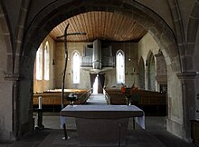 Intérieur de la nef de l'Eglise protestante Saint-Jean