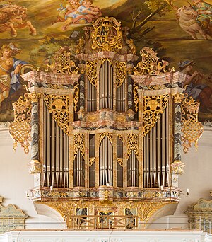 Wolfegg, Stiftskirche St. Katharina, Hör-Weber organ 1736-2009 (2) (cropped).jpg