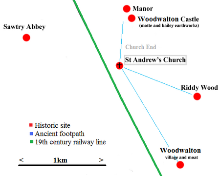 Wood Walton map