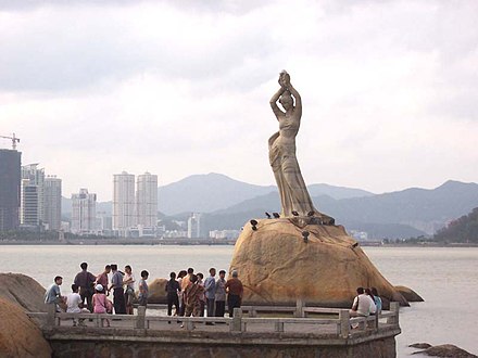 Fisher Girl Statue, symbol of Zhuhai