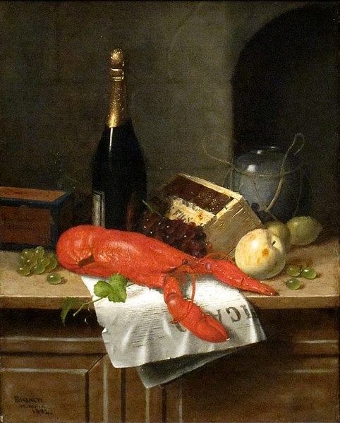 File:'Lobster and Le Figaro' by William Michael Harnett, Cincinnati Art Museum.JPG