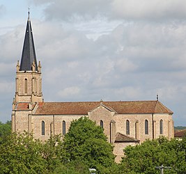 The church in Saint-Cyr-sur-Menthon