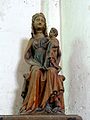 Épiais-Rhus (95), église Notre-Dame, nef, Vierge à l'Enfant assise, 1er quart XIVe siècle.JPG