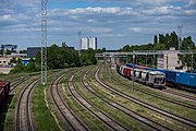 English: Šabany railway station. Minsk, Belarus Беларуская: Станцыя Шабаны. Мінск, Беларусь Русский: Станция Шабаны. Минск, Беларусь