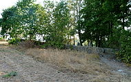 Čeština: Pohled k židovskému hřbitovu v obci Puklice, okres Jihlava. English: Jewish cemetery in the municipality of Puklice, Jihlava District, Vysočina Region, Czech Republic.