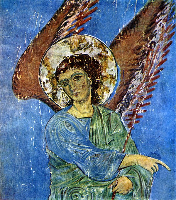 Archangel of Kintsvisi, complete with scarce and expensive natural ultramarine paint, evidences increasing sophistication and resources of Georgian ma