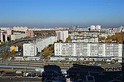 Вид на 7-й микрорайон, Горки-2 (октябрь 2018)