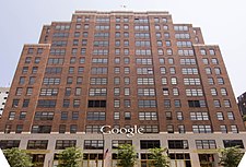 The former Inland Freight Terminal at 111 Eighth Avenue, now home to Google