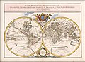 Pasaulio žemėlapis, 1699 m.