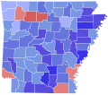 1904 Arkansas Gubernatorial Election by County