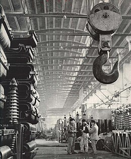 1963年沈阳变压器厂的生产车间