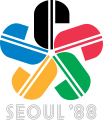 The Seoul 1988 Candidate City Emblem won by a landslide with 52 votes.