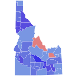 1990 Idaho gubernatorial election results map by county.svg