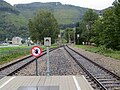 2017-09-19 Rail tracks at train station Lilienfeld