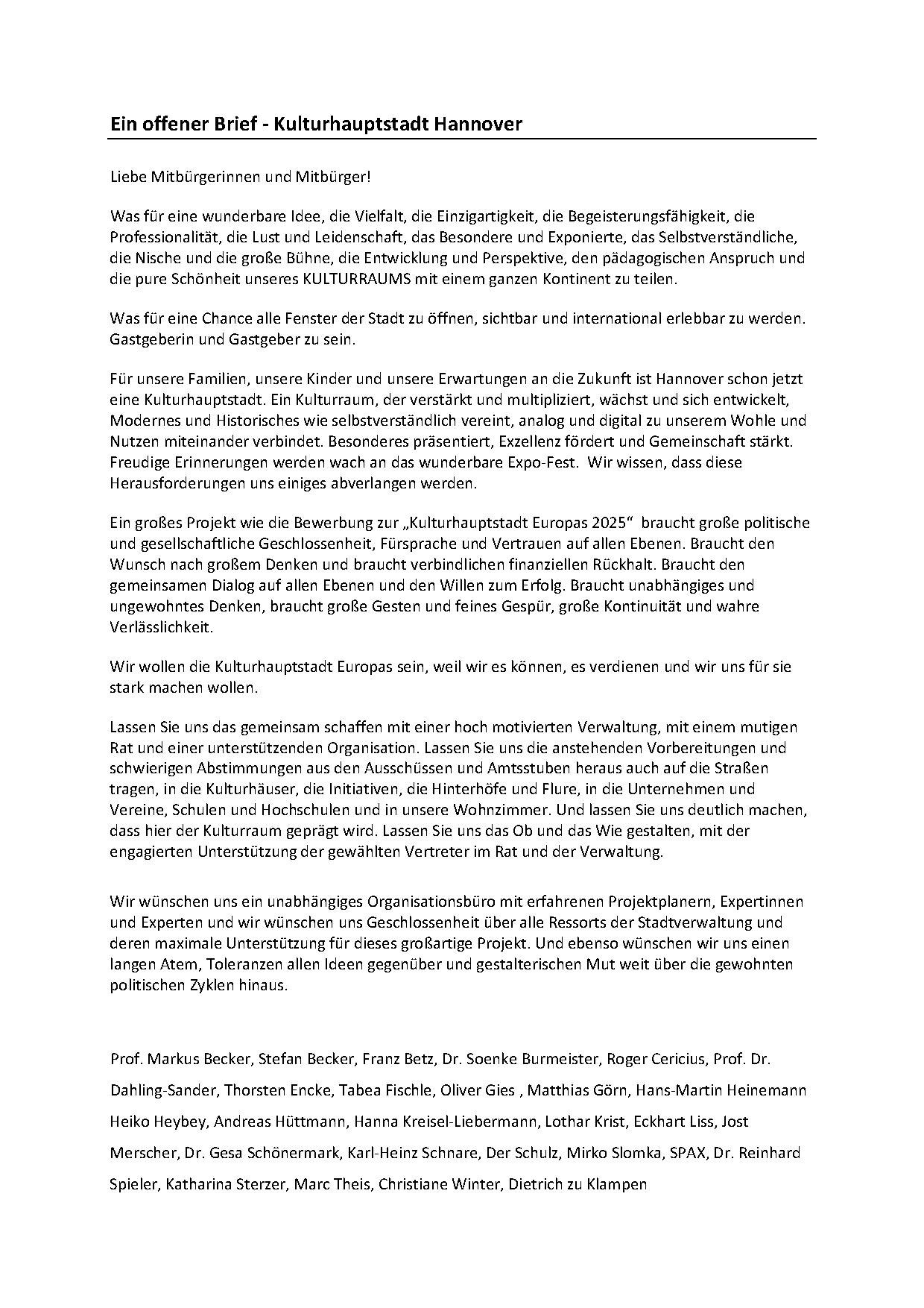Datei2018 02 Offener Brief Zur Kulturhauptstadtbewerbung Hannover