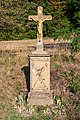 Deutsch: Kruzifix in der Nähe des Dörzbacher Ortsteils Laibach, Hohenlohekreis in Süddeutschland. English: Crucifix near the Dörzbach district Laibach in Southern Germany.