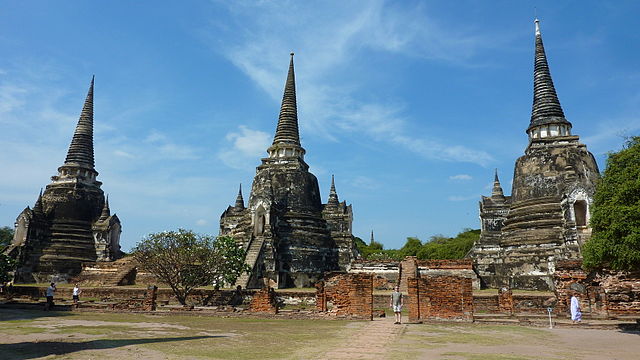 Wat Phra Si Sanphet next to the king's palace was the most sacred temple in the kingdom of Ayutthaya.