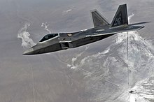 The production F-22 Raptor. 44th FG Holloman - F-22 - 2011.jpg