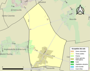 Mappa a colori che mostra l'uso del suolo.