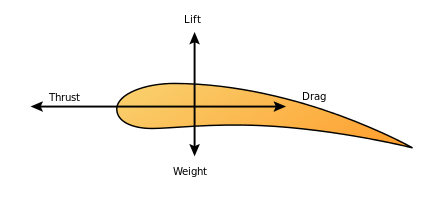Forces on an aerofoil cross section