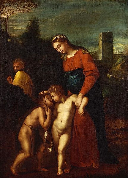 File:After Raphael (Urbino 1483-Rome 1520) - The Holy Family with Saint John - RCIN 402943 - Royal Collection.jpg