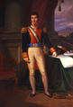 Agustín de Iturbide, royalist officer turned insurgent leader. Author of the Plan of Iguala, Emperor Agustín I, forced to abdicate and later shot returning to Mexico