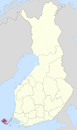 Localização Åland/Alanda