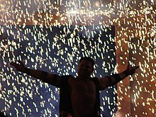 Styles making his entrance at Lockdown in April 2007 Ajentrance.jpg