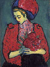 Aleksiej Jawlensky, Młoda kobieta z peoniami, 1909