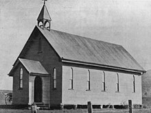 Allora Presbyterian Church, relocated to Goomburra in 1912 Allora Presbyterian Church, built 1879.jpg