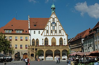 Amberg Marktplatz und Rathaus