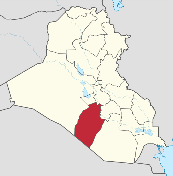 An-Najaf in Iraq.svg