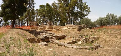 Akropolis in Sparta am Rande des Theaters