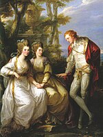 1774. Kauffmann. Lady Georgiana, Lady Henrietta Frances and George John Spencer, Viscount Althorp