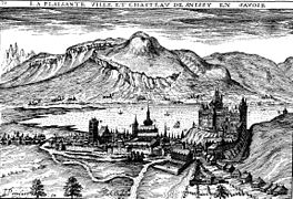 La ville d'Annecy et son château