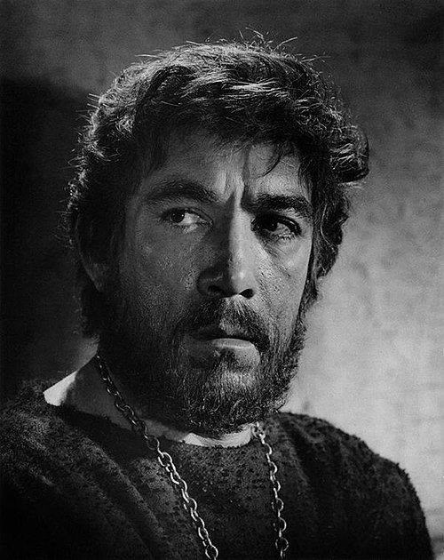 Anthony Quinn as Barabbas in a publicity photograph for the film