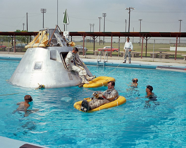 File:Apollo 1 astronauts Edward H. White II and Roger B. Chaffee during water egress training.jpg