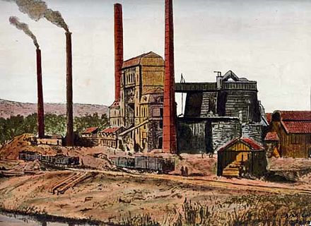 Steel industry in Schifflange (1870)