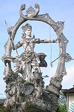 Patung Arjuna di Ubud, Gianyar, Bali