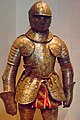 Armor with matching Chanfron and Saddle Plates steel engraved gilt silvered and damascened in gold Italy (Milan) 1600 CE (2501428317).jpg